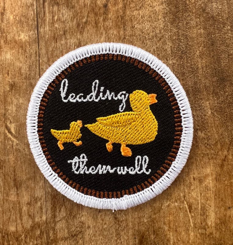 Leading Them Well embroidered patch