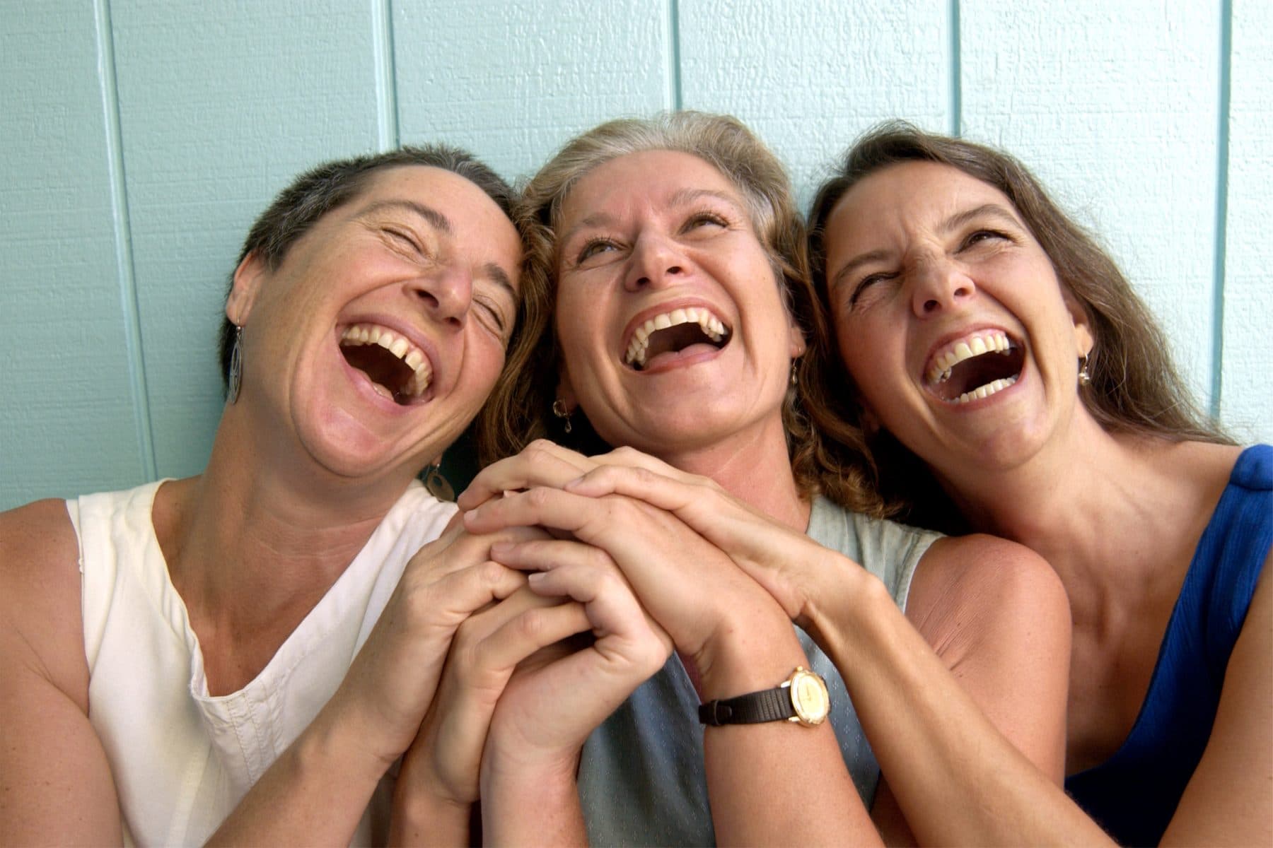 friends laughing together